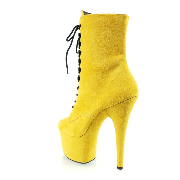Mustard FX 7 inch high heel platform ankle boots - Picture 9 of 11